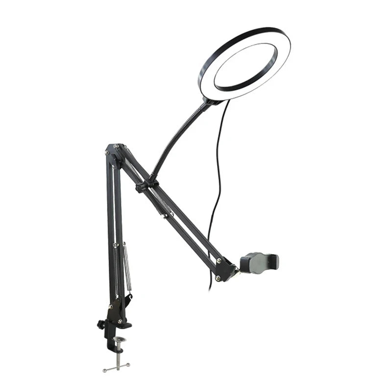 Suporte Profissional com Luz que Transforma Seus Vídeos – Para Criadores que Levam a Sério!